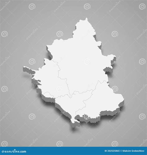 Epirus Region Watercolor Map Of Greece In Front Of A White Background ...