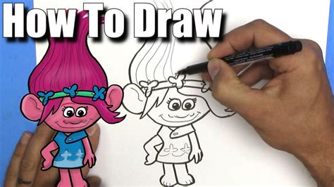 How To Draw A Poppy Troll