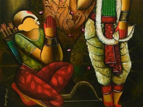 Geeta Updesh Of Krishna | Acrylic On Canvas | By Anupam Pal | Exotic ...