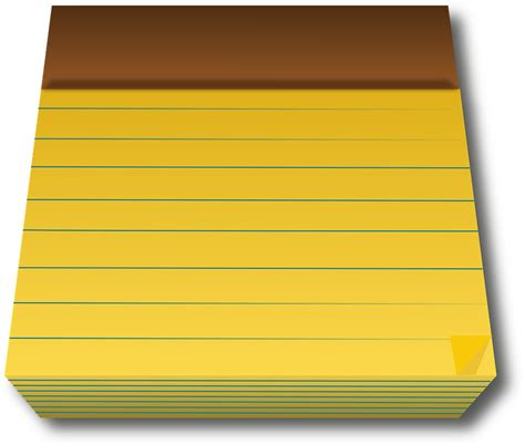 Free vector graphic: Legal Pad, Yellow, Paper, Blank - Free Image on Pixabay - 309134