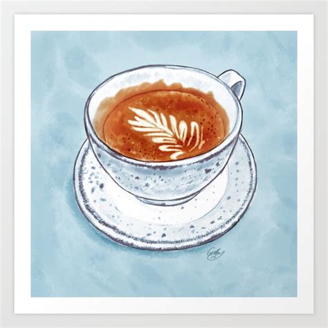 Flat White Art Print by Sam Gilbey | Society6