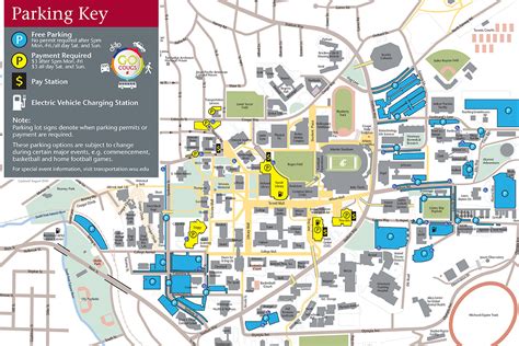 Evening, weekend parking map for WSU visitors – WSU Insider