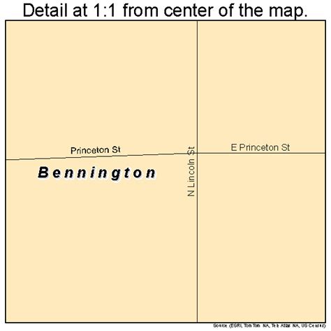 Bennington Kansas Street Map 2006075