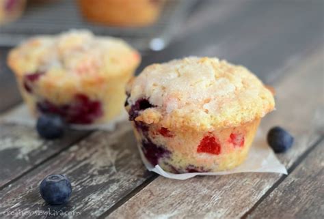 Heavenly Blueberry Cherry Muffins