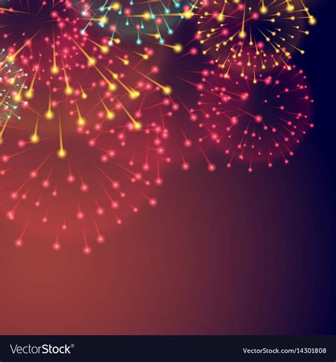 Fireworks background for diwali festival Vector Image