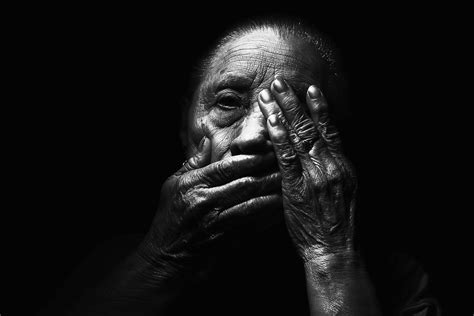 Free Images : person, light, blur, black and white, woman, old, dark ...