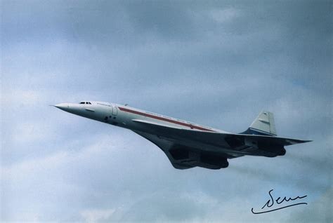 At Auction: Air France Concorde 8x12 inch photo signed by legendary ...