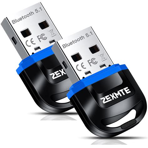 Buy ZEXMTE Bluetooth Adapter for PC 5.1 USB Bluetooth Dongle 5.1 EDR ...