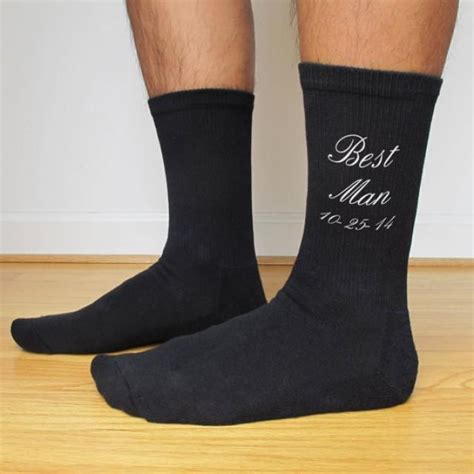 Wedding Dress Socks For The Groom, Best Man, Groomsmen, Mens Black ...