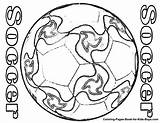 Football Ball Coloring Page Pages sketch template