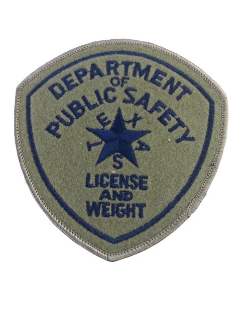 TEXAS DPS DRIVER LICENSE POLICE PATCH 2