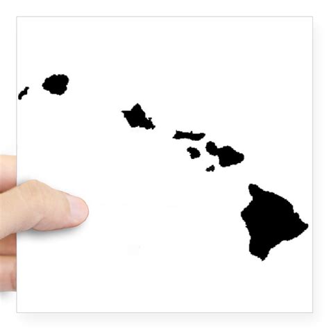 CafePress - Hawaiian Islands Sticker - Square Sticker 3" x 3" - Walmart ...