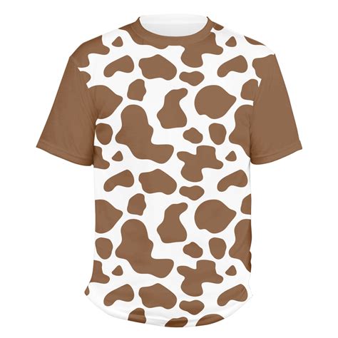 Cow Print Men's Crew T-Shirt - Medium (Personalized) - YouCustomizeIt