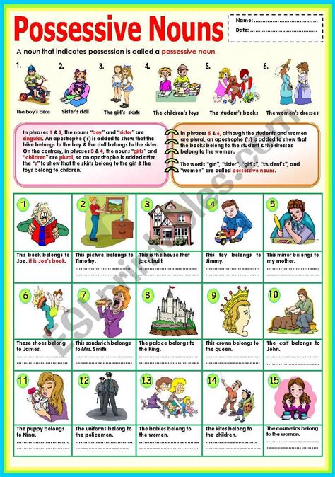 Resources English Worksheets Nouns Worksheet Possessive Nouns | SexiezPicz Web Porn