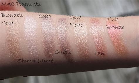 make{up} me happy!: MAC Pigment swatches!