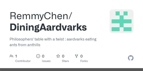 GitHub - RemmyChen/DiningAardvarks: Philosophers' table with a twist : aardvarks eating ants ...