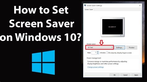 How to Set Screen Saver on Windows 10? - YouTube