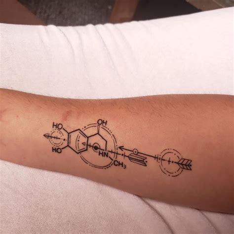 Just got my first tattoo! Its an adrenaline molecule and I'm looking forward..., #adrena ...