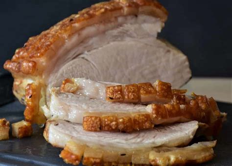 Perfect roast pork with crackling to die for…