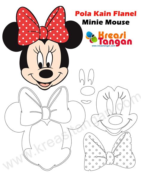 Minnie Mouse Cut Out Template