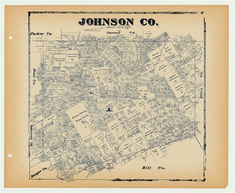 Johnson County - Texas General Land Office Map ca. 1926 – The ...