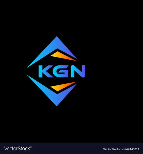 Kgn abstract technology logo design on black Vector Image