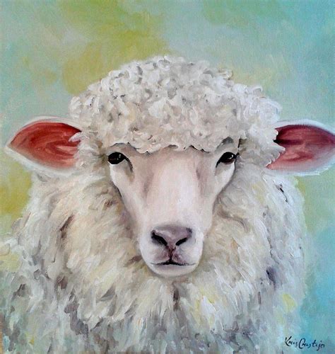 Pin by Maria Valdez on Paintings | Sheep paintings, Animal paintings, Sheep art