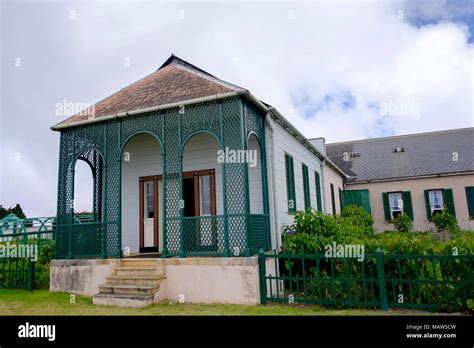 Longwood House, the final residence of Napoleon Bonaparte, during his exile on the island of ...