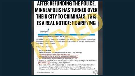 Did Minneapolis Police Tell Residents to 'Cooperate' With Robbers After City Defunded Cops ...