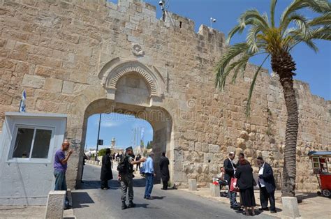 Dung Gate in the Old City of Jerusalem - Israel Editorial Photography ...