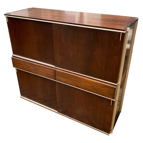 Early Knoll Hanging Cabinet with Sliding Doors, Dated 1948 at 1stDibs ...