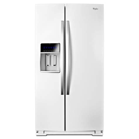 Whirlpool 19.9-cu ft Counter-Depth Side-by-Side Refrigerator with Ice ...