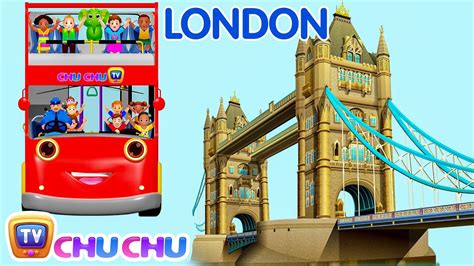 Wheels On The Bus Go Round And Round Song | London City | Popular ...