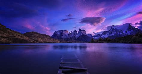 Patagonia, Panorama, Nature, Water, Landscape, Chile, Mountains ...