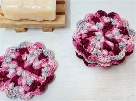 Reusable Crochet Flower Face Scrubbies - FREE Pattern