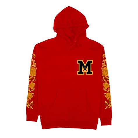 Michael Jackson Embroidered Red Hoodie | Shop the Michael Jackson ...