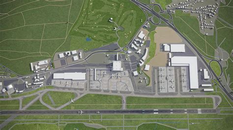 Luxembourg Airport - LUX 3D Model by 3dcitymodels