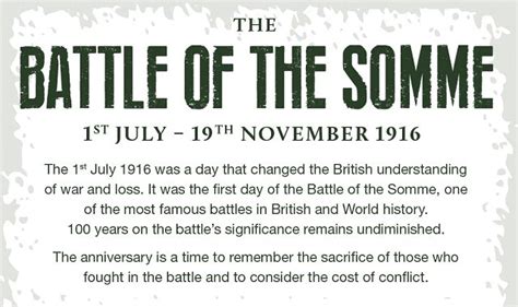 Remembering The Battle Of The Somme – 100 Years On #Infographic | Battle of the somme, Somme, Battle