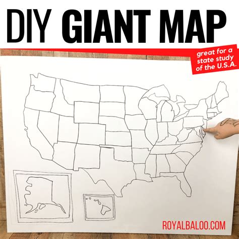 How to Create a Large Map to Paint at Home → Royal Baloo