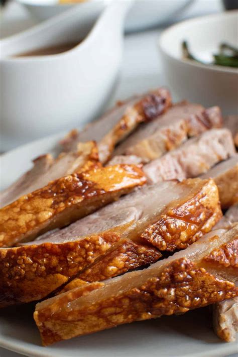 Air Fryer Pork Roast with Crispy Crackling - Hint of Healthy