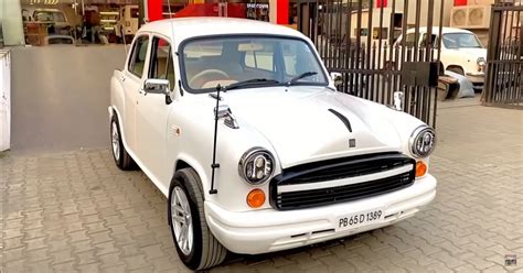 Hindustan Motors Ambassador sedan with modified exterior looks neat