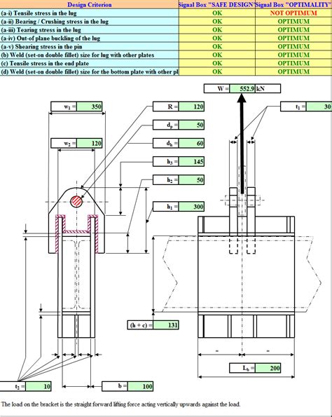 Spreader Beam Design Calculation Excel - The Best Picture Of Beam