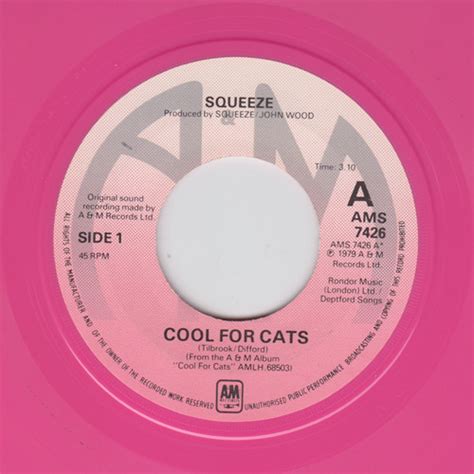 Squeeze - Cool For Cats (1979, Brilliant Pink, Vinyl) | Discogs