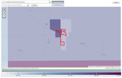 Spur, Texas (TX) income map, earnings map, and wages data