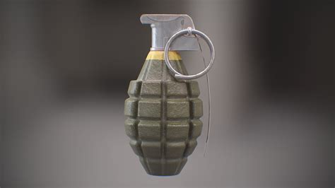 ArtStation - MK2 and MK2A1 Pineapple Grenade Newly Made WW2 Pack - MID POLY | Game Assets