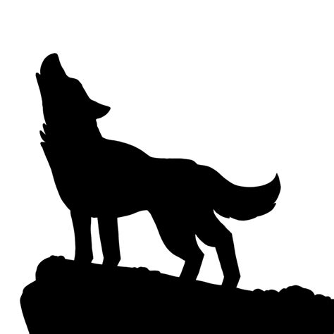 Wolf Silhouette Transparent at GetDrawings | Free download