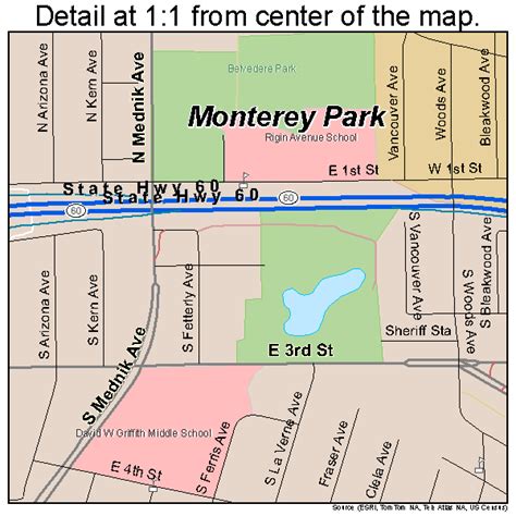 East Los Angeles California Street Map 0620802