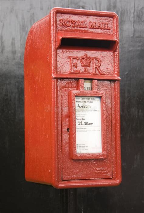 Red Post Box UK stock photo. Image of british, background - 26341978