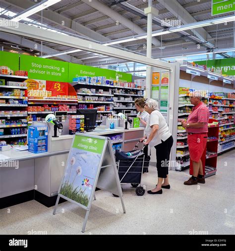 pharmacy in ASDA supermarket, UK Stock Photo - Alamy