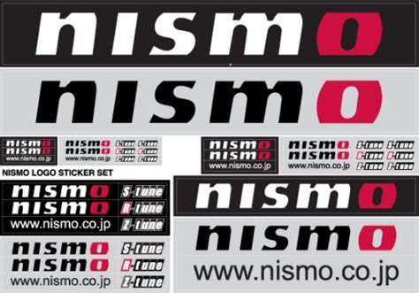 NISMO NISMO Logo Sticker Set For Multiple Fitting 99992-RN237 | eBay